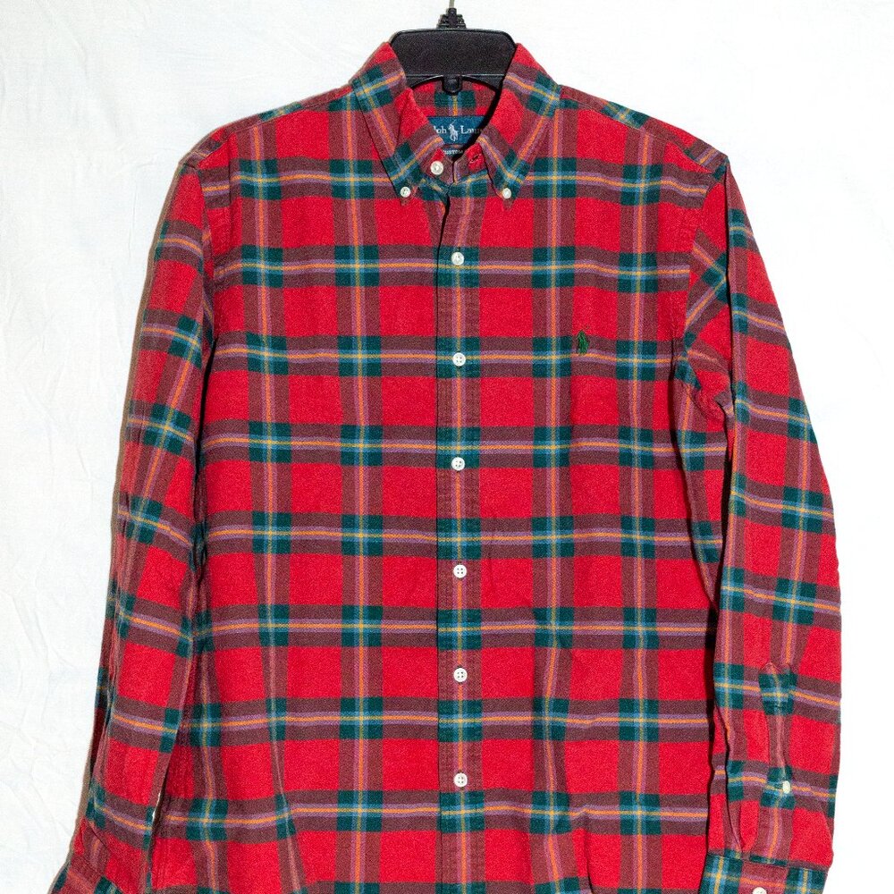 Polo Ralph Lauren Men’s Medium Red Plaid Button-Down Shirt